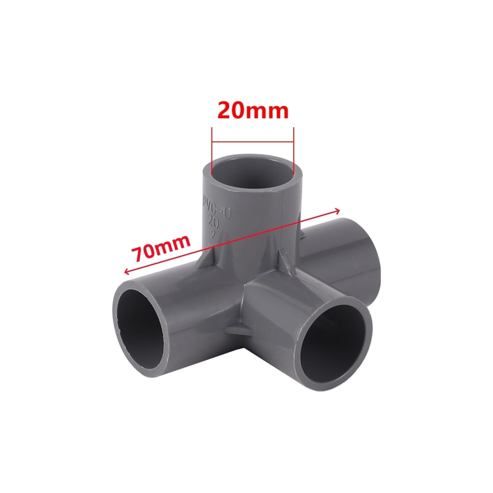 Tubo Conector Tridimensional De 4 Vías De 15 Piezas