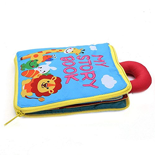 beiens Soft Quiet Book for Baby 1-3 Ages for Church Quiet Books Touch and Feel Toys, Activity Busy Book Toy, Cloth Books, Learning to Sensory Book、Identify Skill Boys and Girls