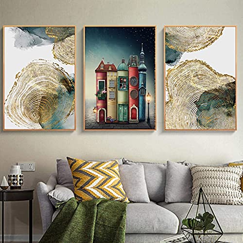 JMbeauuuty Puzzle Erwachsene 1000 Teile, Puzzle für Erwachsene und Kinder ab 14 Jahren, Farbenfrohes Legespiel - Der Bizarre Buchladen 70x50cm – Bild 7