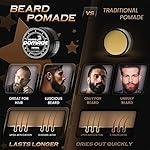 Bossman Hair & Beard Pomade for Men (Naked - Unscented) – Medium Hold & Moisturizing for Hair, Beard & Mustache Styling – Made in USA - Image 2