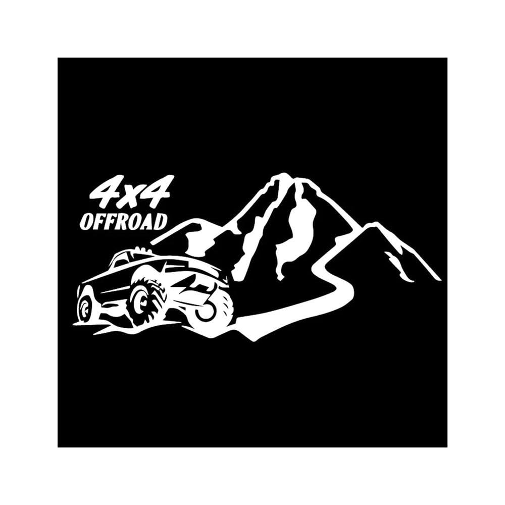 Brave and Handsome 4x4 Off Road Fashion Car Sticker Automobiles Motorcycles Exterior Accssories Vinyl Decals(White,20cm x 9.1cm)