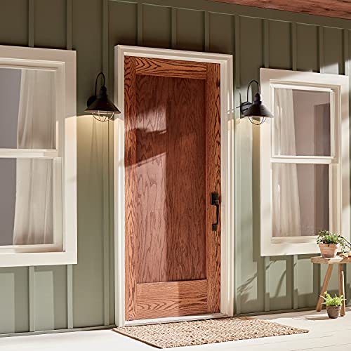 Kichler 9023Bk, Seaside Aluminum Outdoor Wall Sconce Lighting, 60 Watts, Black (Painted),14.25" Height #TOP3