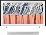 Samsung Téléviseur The Frame 55 po, LS03HE, mode Art, sans reflets, taux de rafraîchissement 144Hz, Quantum HDR, QLED, téléviseur intelligent, mise à l'échelle 4k, Dolby Atmos, télévision Samsung (QN55LS03HEFXZC, 2026)