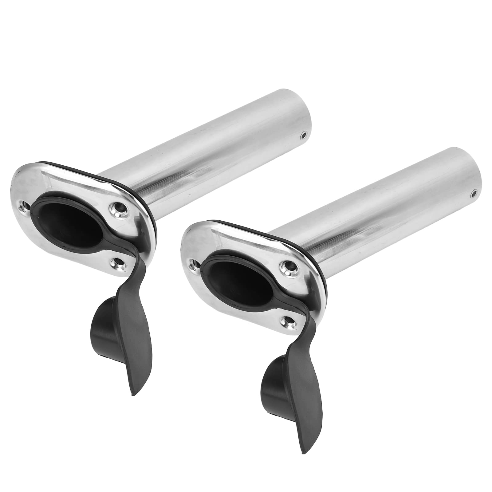 Fabater Portacanna da Pesca, Acciaio Inossidabile 316 Resistente Alla Ruggine e Bordi Lucidati Supporto per Canna da Pesca per Barche, Morsetto per Canna da con Guarnizione in Gomma per Rivestimento