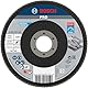 Bosch 1x PRO Metal X571 Fächerschleifscheibe, abgewinkelte Ausführung, Fiber, für kleine Winkelschleifer (für Stahl, Edelstahl, Ø 125 mm, Körnung 120, Professional Zubehör Kleiner Winkelschleifer)