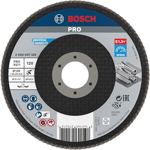 Bosch 2 608 607 320 - Disco de láminas - 125 mm, 22,23 mm, 120 (pack de 1)
