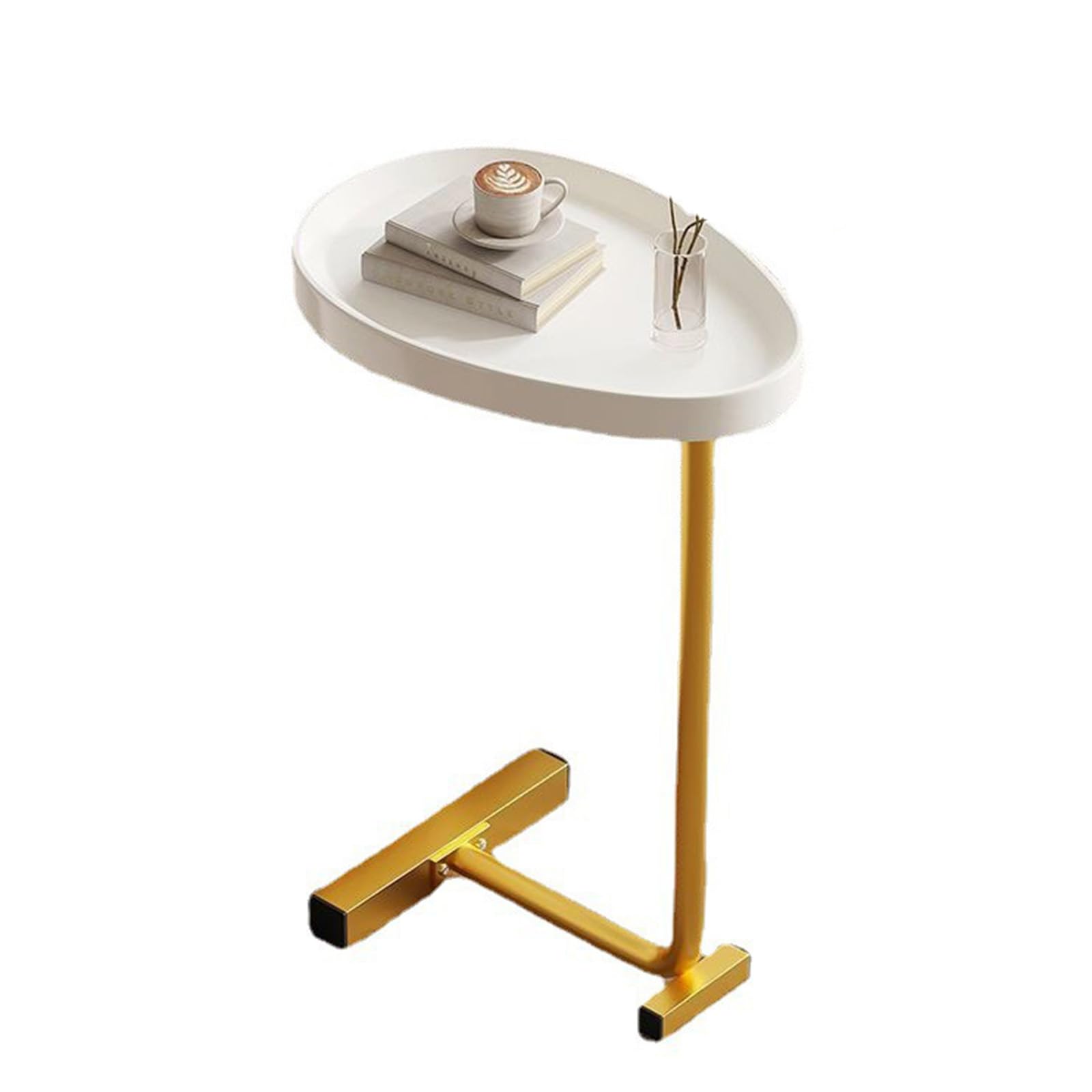 Table d'appoint en forme de C design œuf noir d'une élégance rare