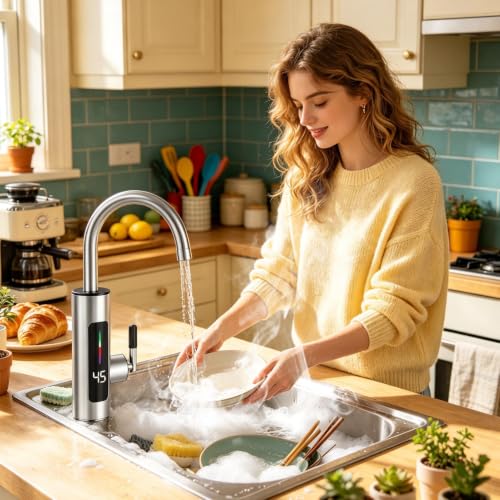Touchless Sensor Sink Faucet, Single Handle, Stainless Steel Tap – vue 2