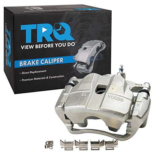 Image of TRQ Front Right Brake Caliper w /Bracket Passenger Side