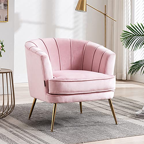 Sillón Plegable Terciopelo Rosa
