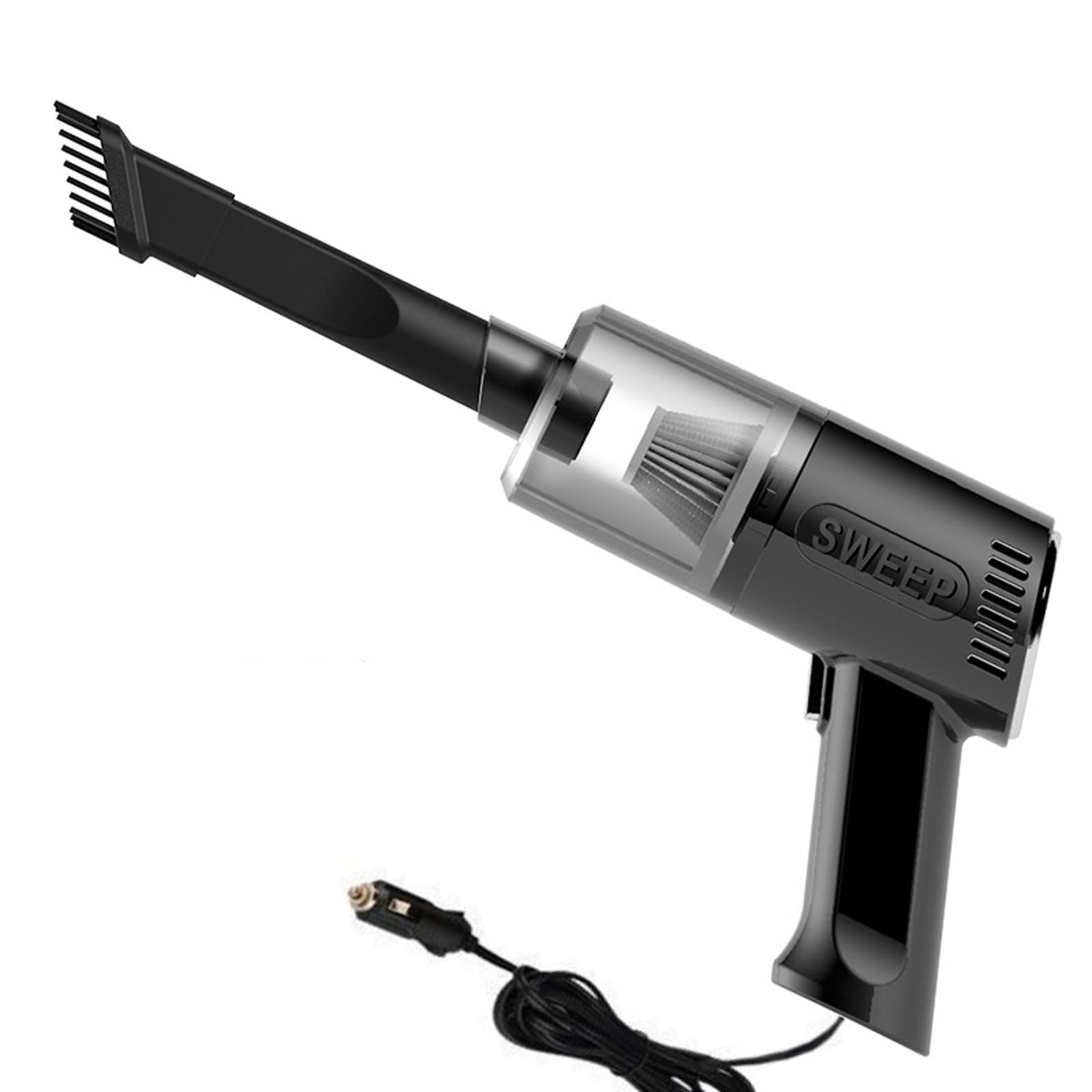 Aspiradora de Mano, Limpiador de Coche portátil y Ligero, 9000 Pa, 120 W, Filtro Lavable, for Pelo de Mascotas, vehículo, hogar y Oficina.(Corded for Car Use)