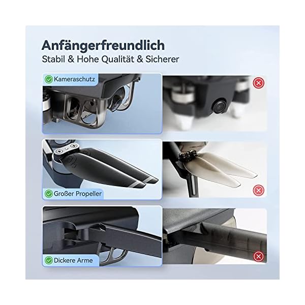 Ruko F11MINI Drohne mit Kamera 4K, Drohne unter 250g,2 Akkus 60 Min Flugzeit für Anfänger und Erwachsene, 5GHz WiFi, 2.7K/25fps FPV Vedio, Faltbar, GPS Automatische Rückkehr, Mir folgen, Wegpunkte – Bild 6