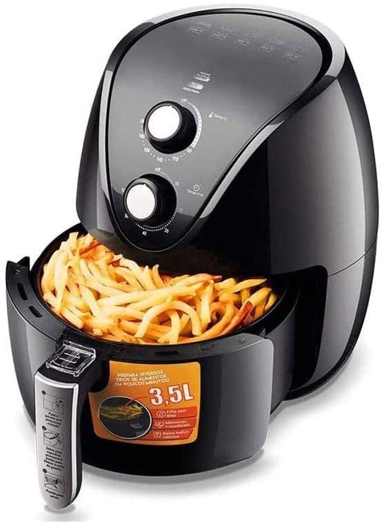 3.5L Air Fryer Electric Hot Air Fryer Oven Cooker Nonstick Detachable Basket UL Certified 1500W
