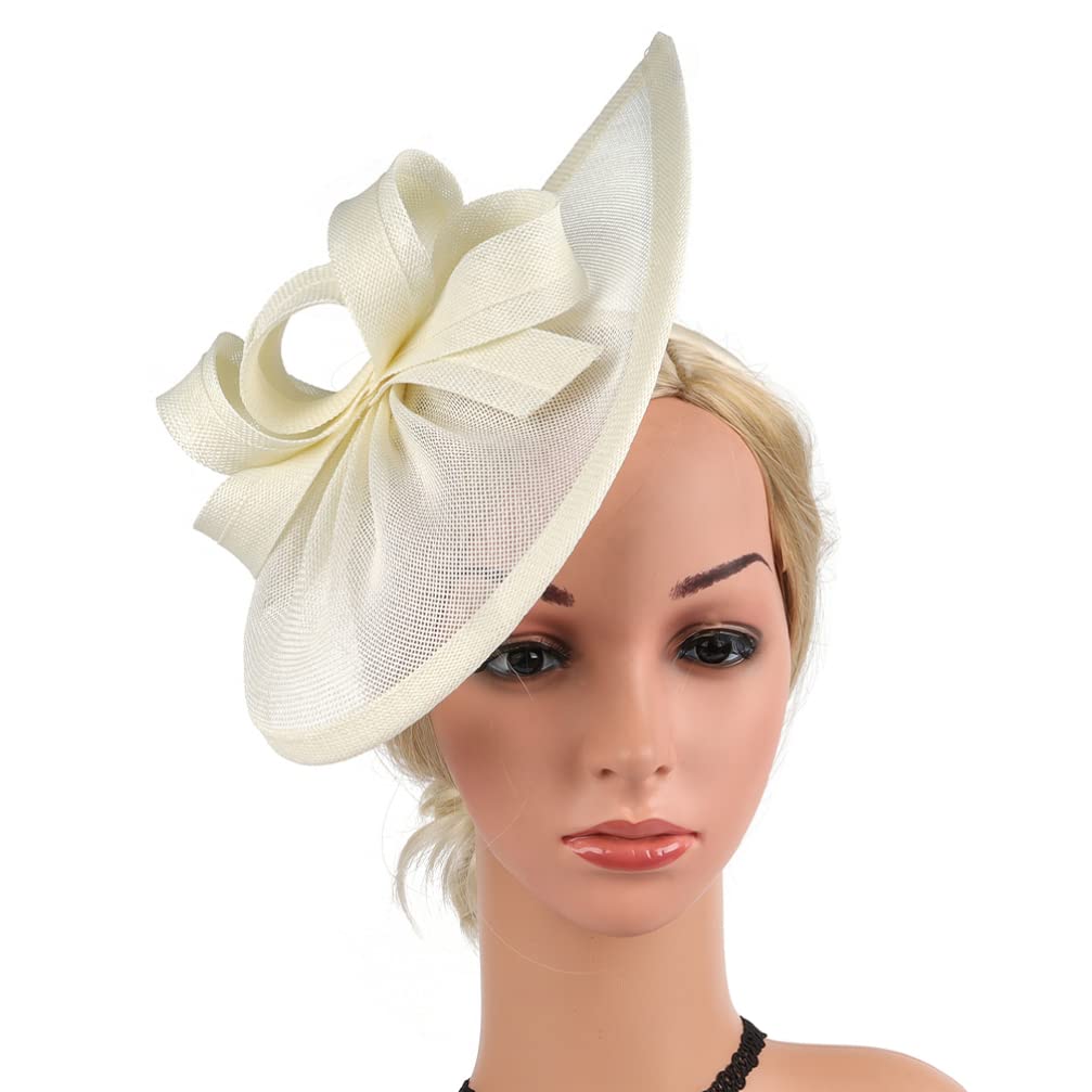 LALAFINA Eleganter Retro Fascinator Zylinderhut Damen Haarclip Leichtes Material Einheitsgröße Kopfschmuck Für Hochzeit Teeparty Cocktailveranstaltungen