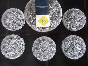 Amazon.co.jp: 昭和レトロ HOYA CRYSTAL 保谷クリスタルガラス