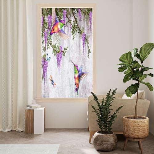 Vinilo Decorativo para Ventana Rustic Wildlife Hummingbird miniatura 3