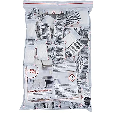50 Entkalkungstabletten Entkalker-Tabs 16g für Kaffeevollautomaten von Bosch Jura Melitta Miele Saeco Siemens WMF Cover