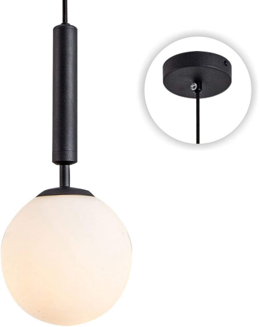 KCO Lighting Black Globe Pendant Light Mid Century Modern Pendant