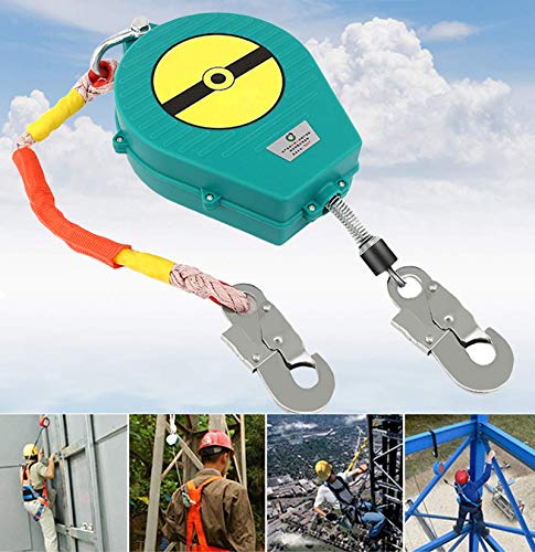 Halbkörpergurte Selbsteinziehende Rettungsleine, einziehbare Absturzsicherungs-Verbindungsmittel mit verschleißfestem Seil und Bewehrungshaken, Absturzsicherungs-Verbindungsmittelkabel für Sicherheit Cover