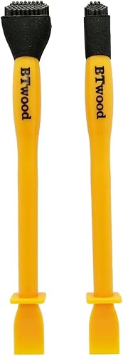 BTwood - Juego de 2 cepillos de silicona para pegamento de 1 pulgada y 1/2 pulgadas, ideal para carpintería, arte, manualidades, alrededor del hogar