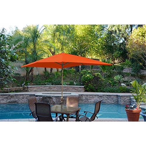 Maykoosh Rustic Refinement Aluminum Patio Market Umbrella Tilt W/Crank -Bronze Pole