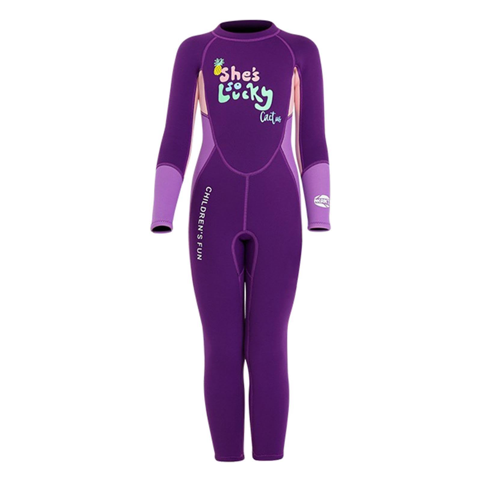 Combinaison de plongée Enfant, Maillot de Bain Thermique imperméable en néoprène 5 mm, suffisamment épaisse pour Tenir Chaud, Combinaison de