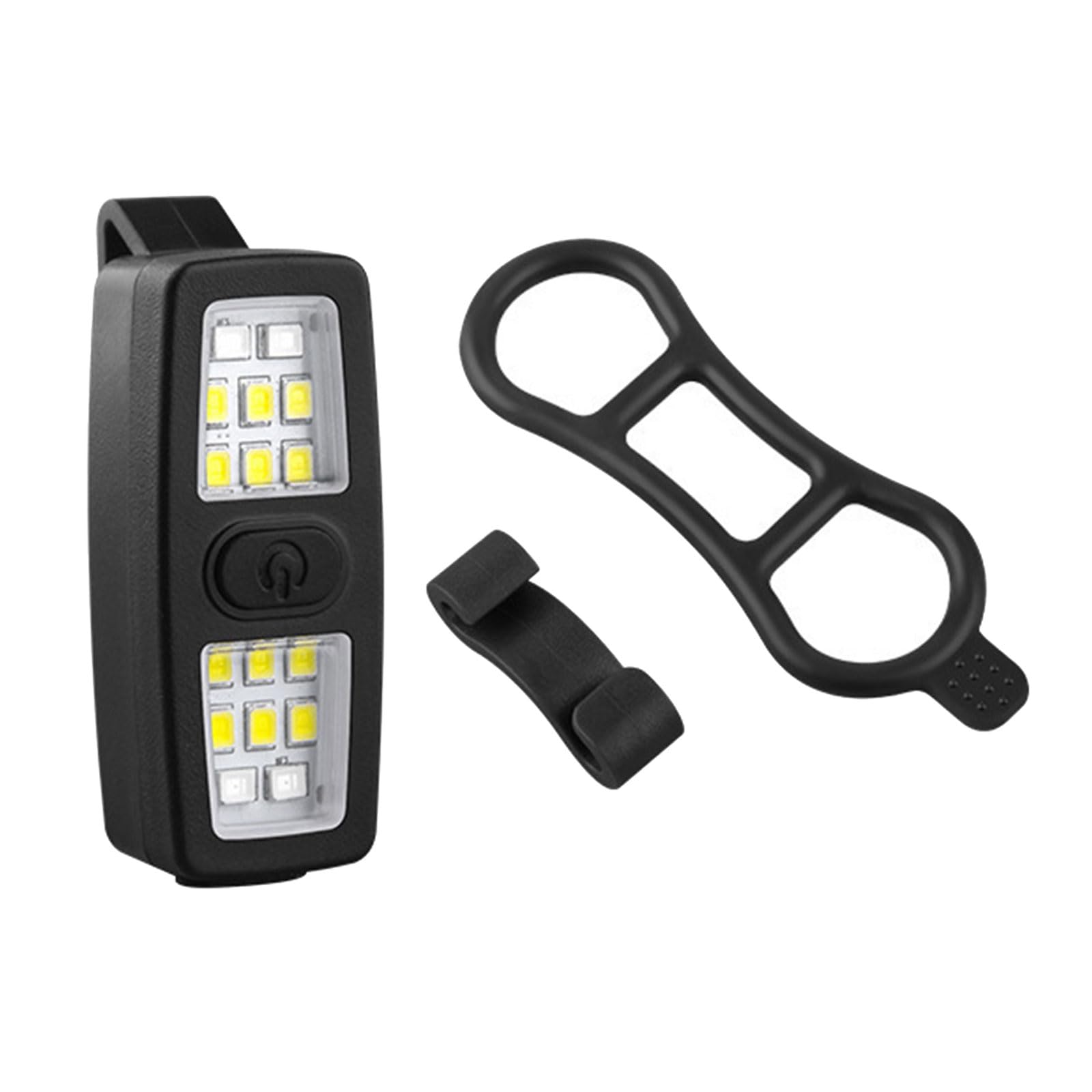 Kaeltsyn Rechargeable Clip on Headlamp Rechargeable Warning Flashlight Waterproof Head Lamp for Camping or Cycling Enduring Waterproof Head Lamp