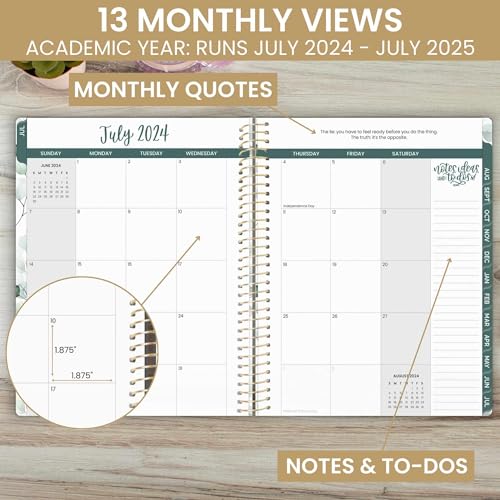 Bloom Daily Planners BKP 2024-2025 (8.5 Inch X 11") Academic Year Day Planner (July 2024 thumb #2