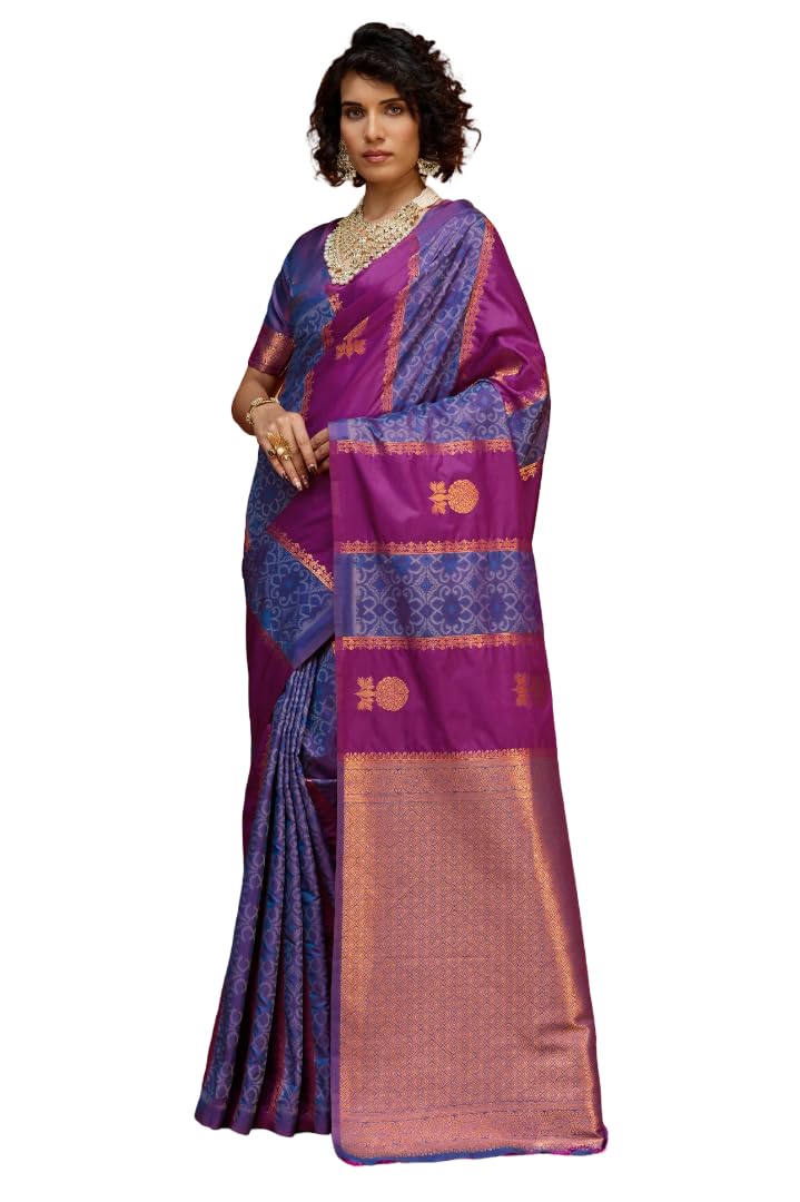 DC ELEMENTS Women Silk Patola Saree Traditional Indian Ethnic Festive Wedding Wear Sari Classic Patola Design (KIRTAN PATOLA-004)