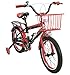 Zerimar Bici con Ruote da Allenamento e Cestino | Bici per Ragazzi e Ragazze | Biciclette per Bambini | Bici per Bambini 16,18 e 20 Pollici | Bicicletta per Bambini 3-8 anni (12, rosso chiaro-12)
