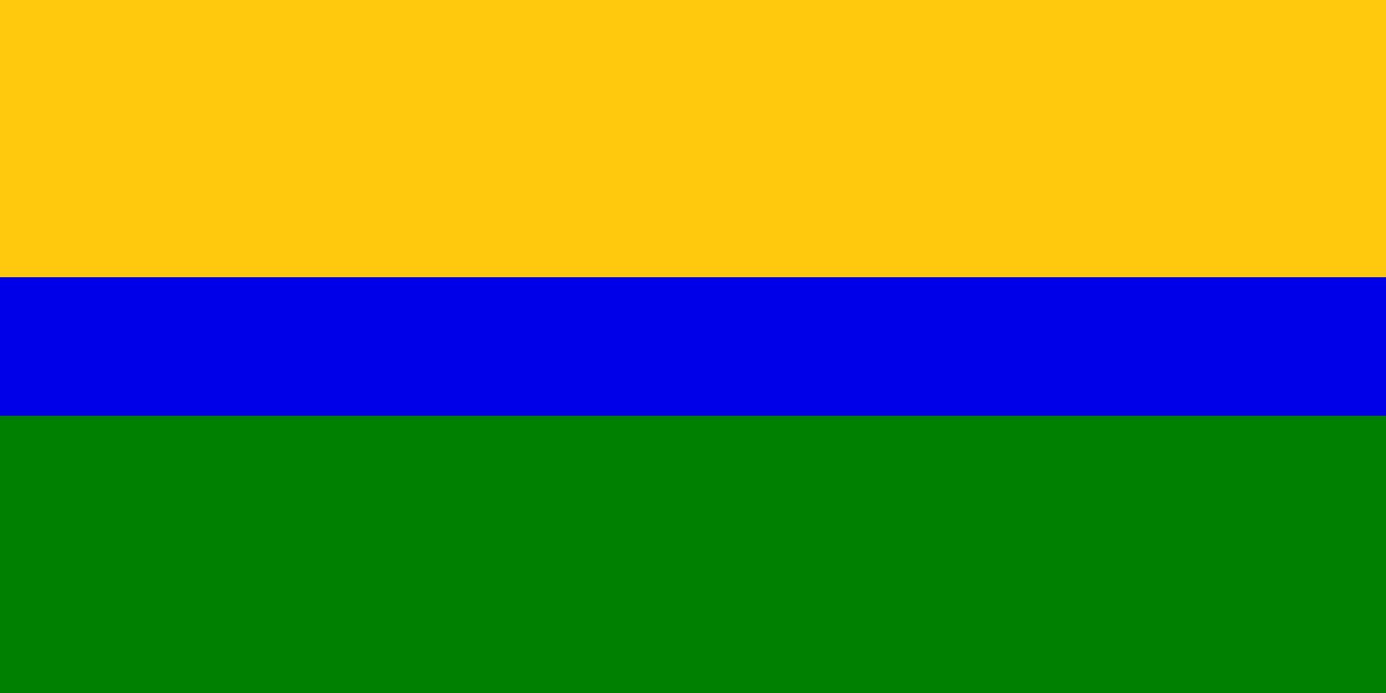 Drapeau Large Downton design or bleu vert finitions luxe 1:2