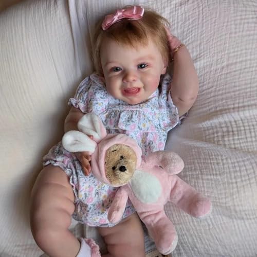 Muñeca Reborn Bebé de 19 Pulgadas con Cuerpo de Tela y Extremidades de Vinilo miniatura 4