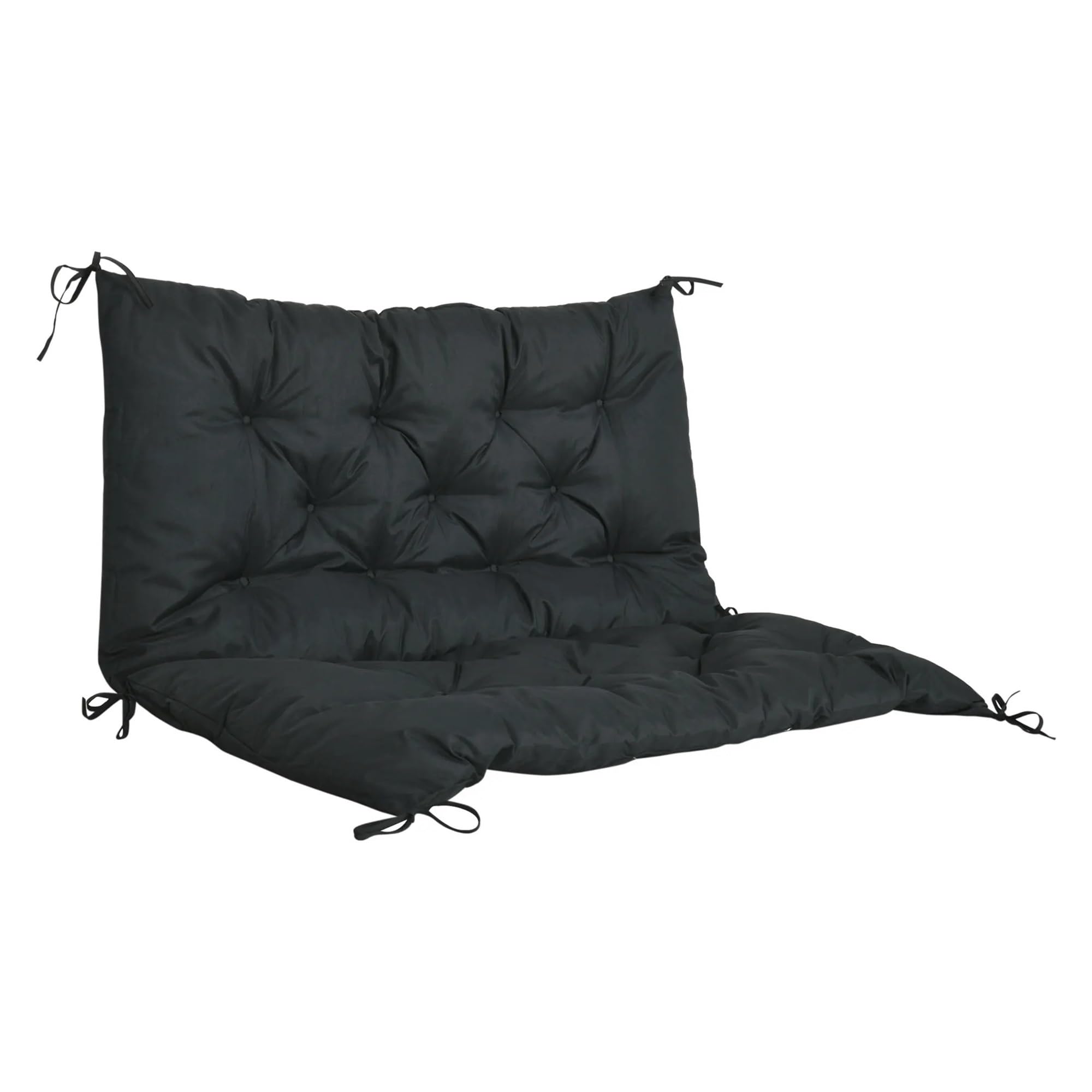 QAUUCP Bench Pad Cushion Outdoor Chair Cushions 2 Seater Garden Bench Cushion Seat Pad with Ties