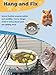 Niwaes Chinchilla Food Bowl Ceramic Guinea Pig Cage Feeder Hanging Bunny Food Dish Small Animal Feeding Bowls for Syrian Hamster Ferret Gerbils (Blue)