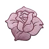 bordado rosas Planchar en tu parche es muy simple, cada parche tiene un respaldo de sellado térmico de alta calidad y viene con instrucciones completas (idioma español no garantizado).