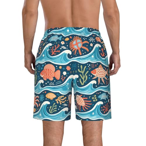 Cute Swimming Trunks for Men Men's Board Shorts Beach Swimsuits3