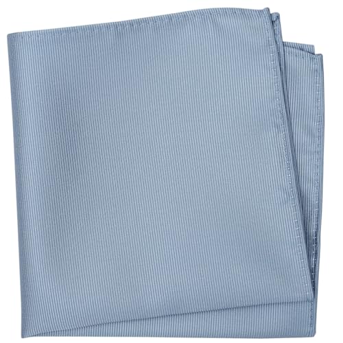 Image of Boy's Solid Tie with Pocket Square Set, Regular Necktie for Children and Kids, Self-Tied