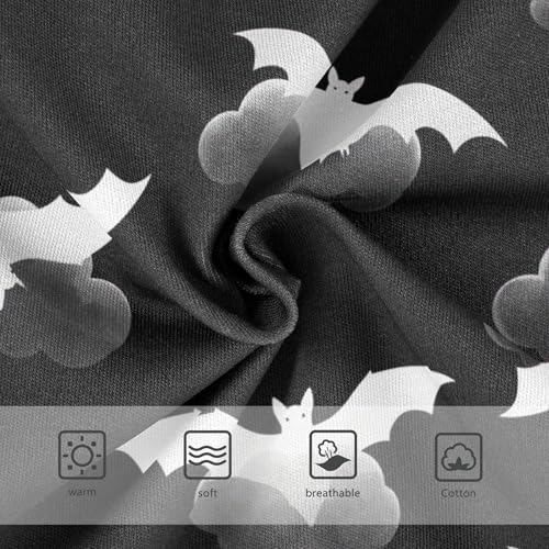 White Bats Black Clouds Halloween Cute Panties Girl Toddler Girls Underwear Cotton Animal Kids Briefs Undies 2t3
