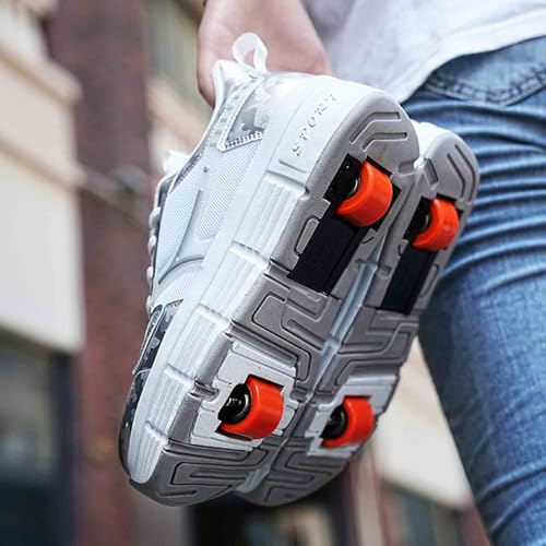 Kids Roller Skate Shoes with 2 Detachable Wheels, Sneakers for Boys Girls Birthday Thanksgiving Christmas Day3