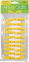 Vista 126 de JAM PAPER Wood Clip Clothespins - Small - 7/8 Inch - White - 50 Clothes Pins/Pack