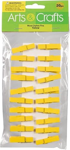 Miniatura 126 de JAM PAPER Wood Clip Clothespins - Small - 7/8 Inch - White - 50 Clothes Pins/Pack