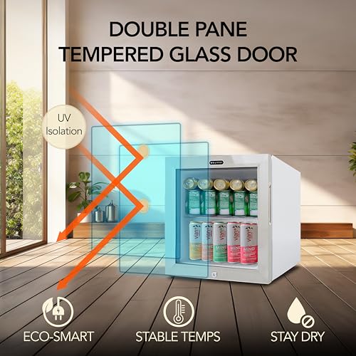 Whynter Beverage Refrigerator Fridge, 68 Can, Glass Door, Lock, BR-062WS - image 7