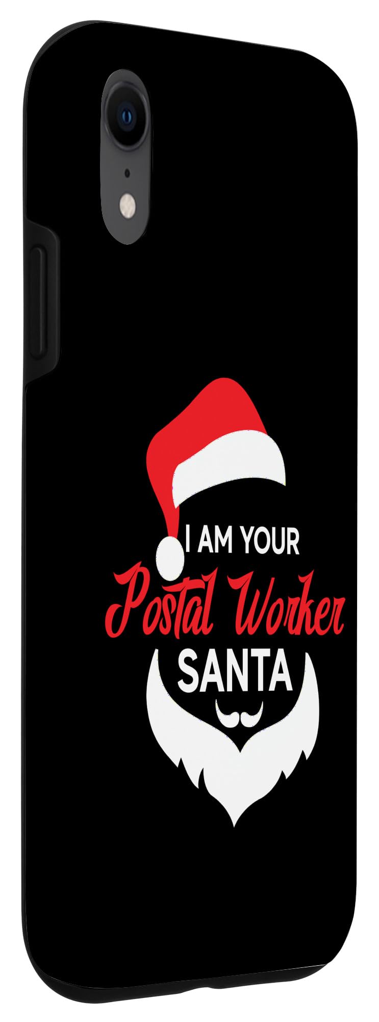 iPhone XR Postal Worker Santa Funny Christmas Design Case - Image 3