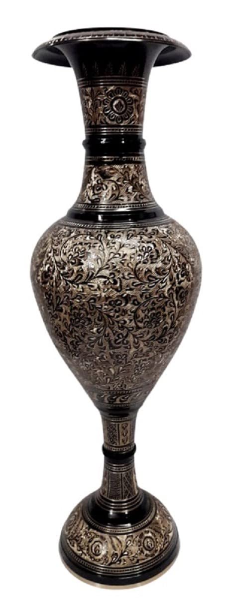 ORNATE INTERNATIONAL Flower vase for Living Room and Home Decor | Glossy Gloden Finish | vase for Home décor | Flower vases for Home Decor | Flower vase Big Size for Corner | Size- 24 INCH-image-35