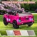 24V Kids Ride on Car Licensed Cadillac 2 Seater Ride on Truck Toy Battery Powered Electric Car for Toddlers, with Remote Control, Spring Suspension, LED Lights and Music for Boys Girls (Pink)