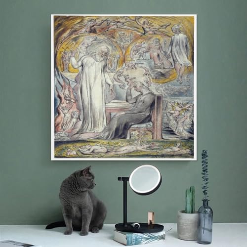 Impression sur toile William Blake de qualité supérieure - Art déco Platon 40cm - 3