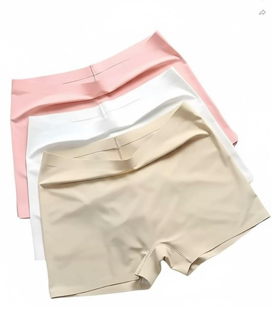 Westonwings Women's Boyshort Panties Ladies Safety Boxer Briefs Anti Chafing Cotton Underwear with Cotton Crotch - Pack of 3 (Color May Vary)-picture-12