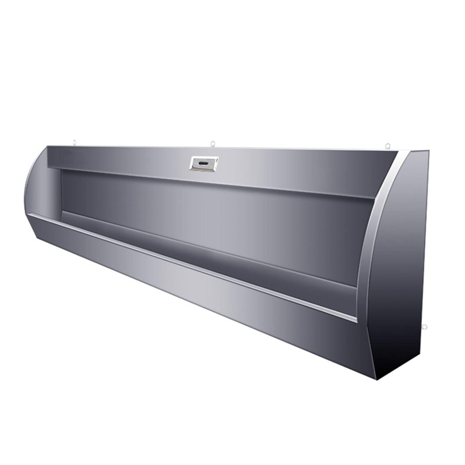 Orinal de pared para hombre, de alta eficiencia, 100 cm/150 cm, inodoro para exteriores que ahorra agua, acero 304 a prueba de salpicaduras con sensor de pelusas