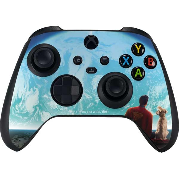 Skinit Decal Gaming Skin Compatible with Xbox Series X Digital Edition Bundle - Officially Licensed Superman 2025 Superman & Krypto Watch The Earth Design