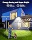 vighep Strahler Mit Bewegungsmelder Aussen 50W - 5000LM 6500K Kaltes Helles Lampe Mit Bewegungsmelder Aussen - IP65 Wetterfest Pir-Leuchten Im Freien Für Garten Lagerhaus Spielplatz Garage